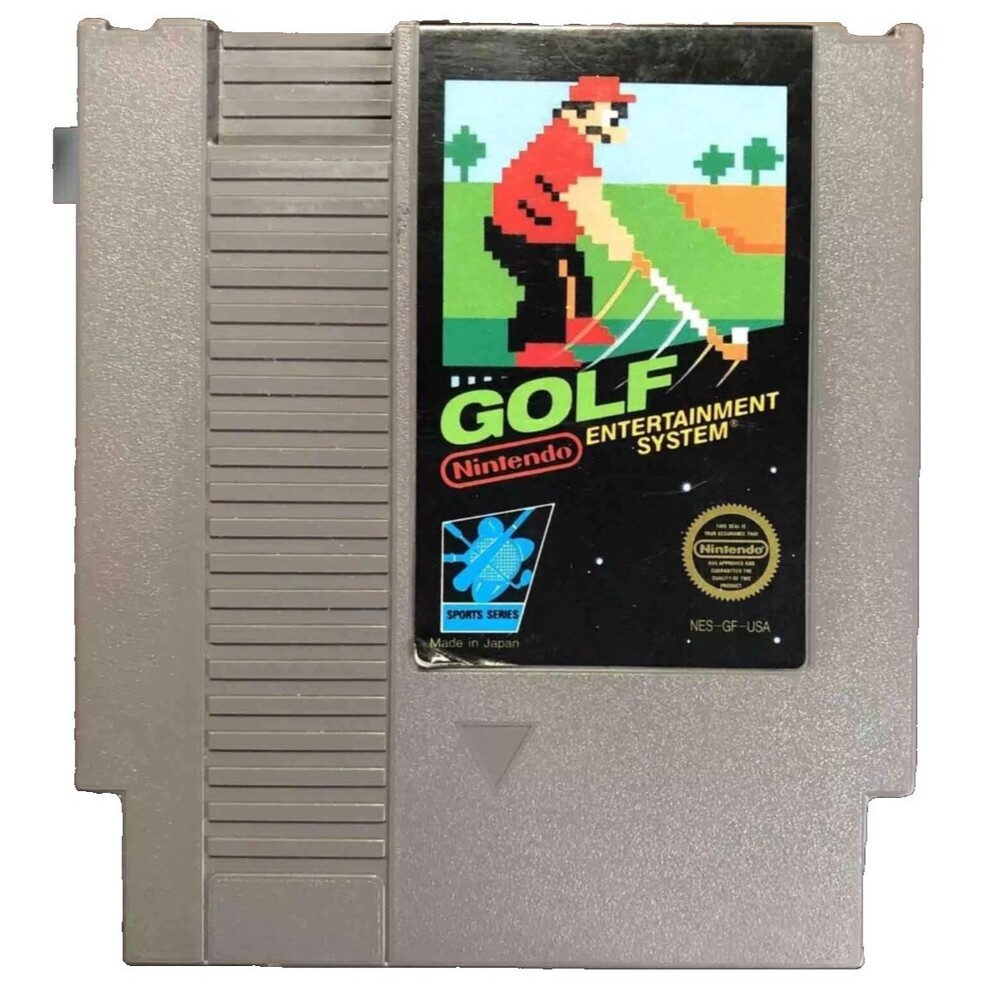 Golf Nintendo NES Authentic Game Cartridge Loose Black Box Tested Player Copy